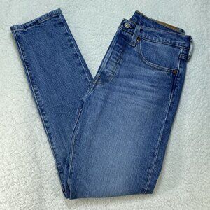 Levis 501 Jeans Womens Size 26 Blue High Rise Straight Leg Medium Wash 26x29